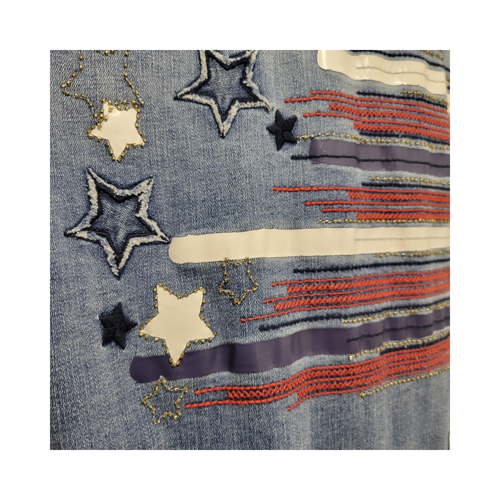 Chico's Blue Jean Jacket Relaxed Fit Timeless Design - Picture 4 of 13